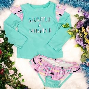2T Secretly A Mermaid Rashguard Bikini